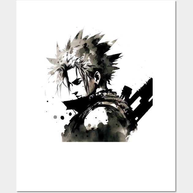 Cloud Strife Soldier Art painting Wall Art by geekmethat